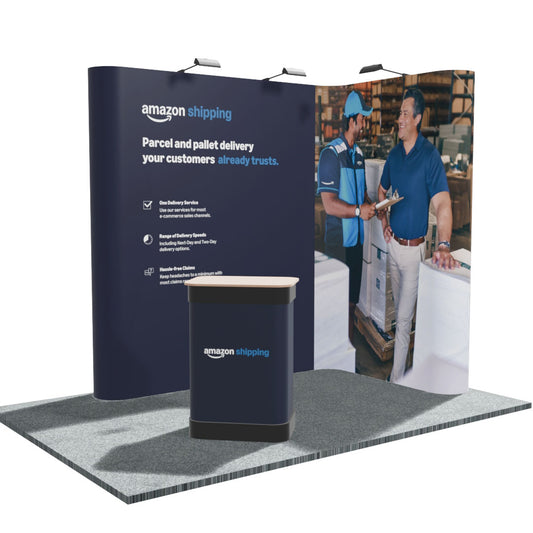 3 x 2m Linked L-shape Pop-up stand