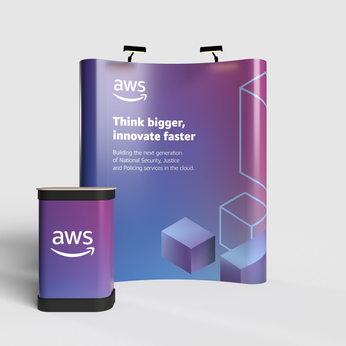 Pop-up Stand - 3 x 4 Curved