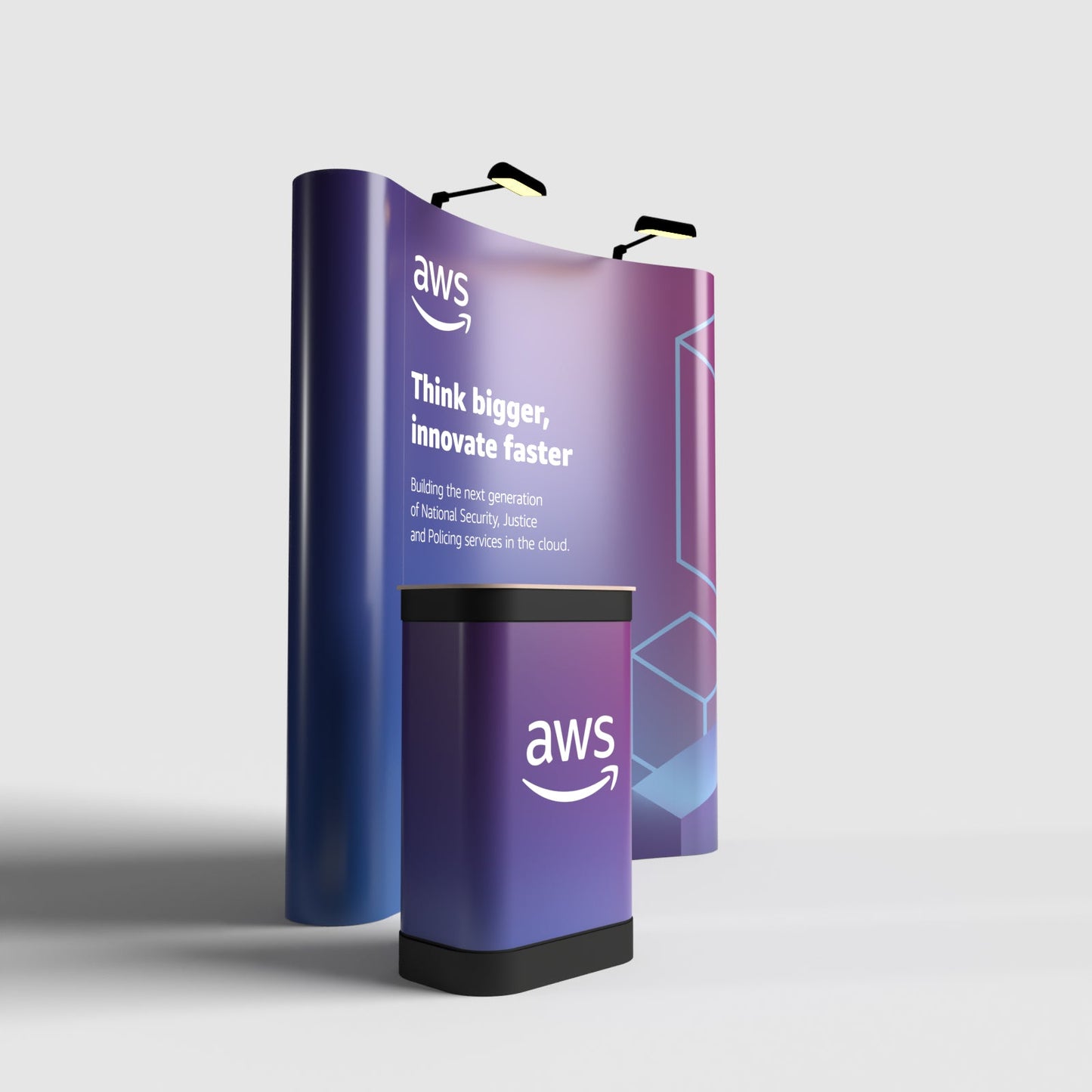Pop-up Stand - 3 x 4 Curved