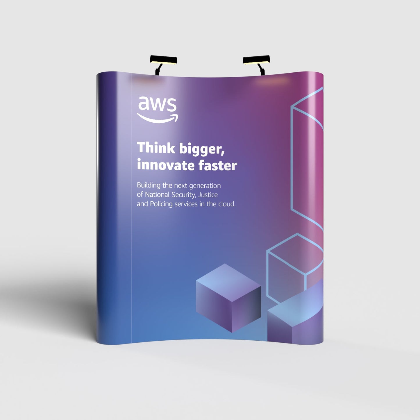 Pop-up Stand - 3 x 4 Curved