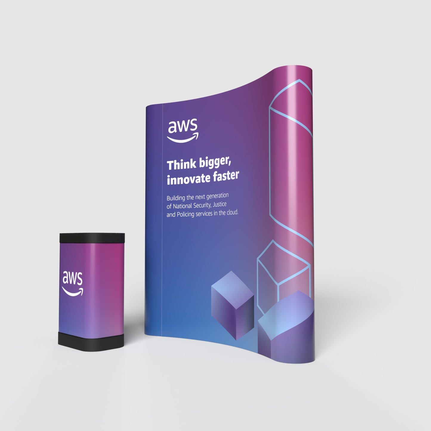 Pop-up Stand - 3 x 2 Curved