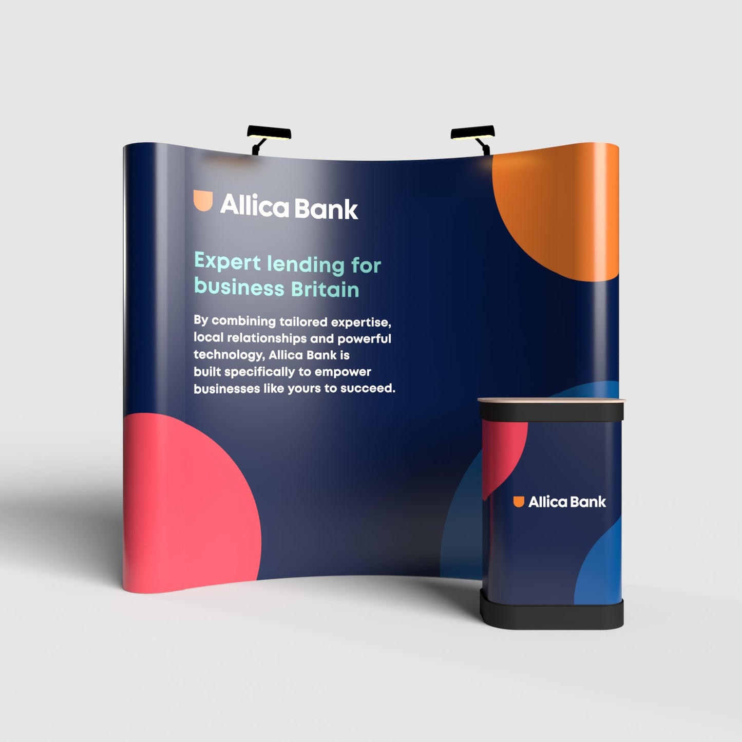 Pop-up Stand - 3 x 4 Curved