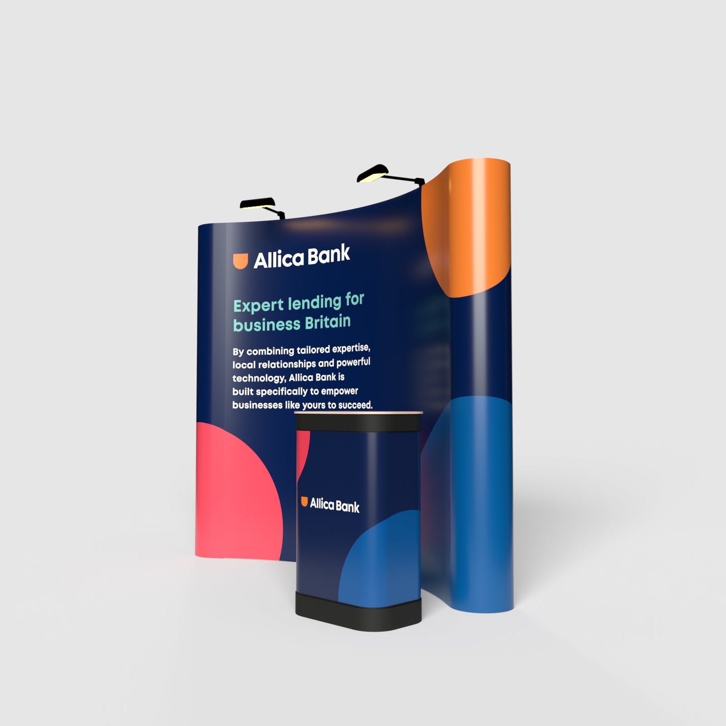 Pop-up Stand - 3 x 4 Curved