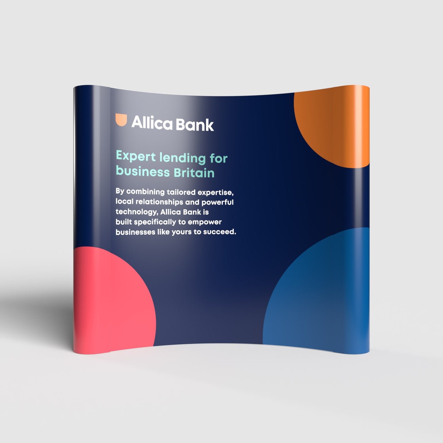 Pop-up Stand - 3 x 3 Curved