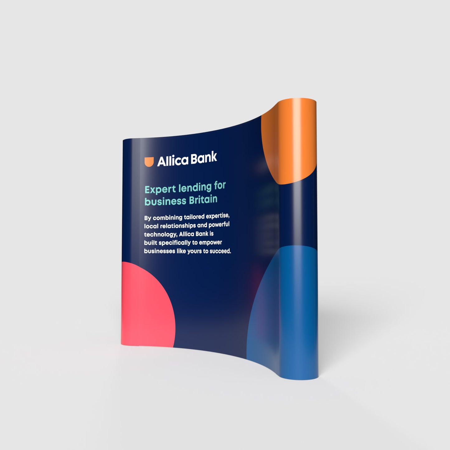 Pop-up Stand - 3 x 3 Curved