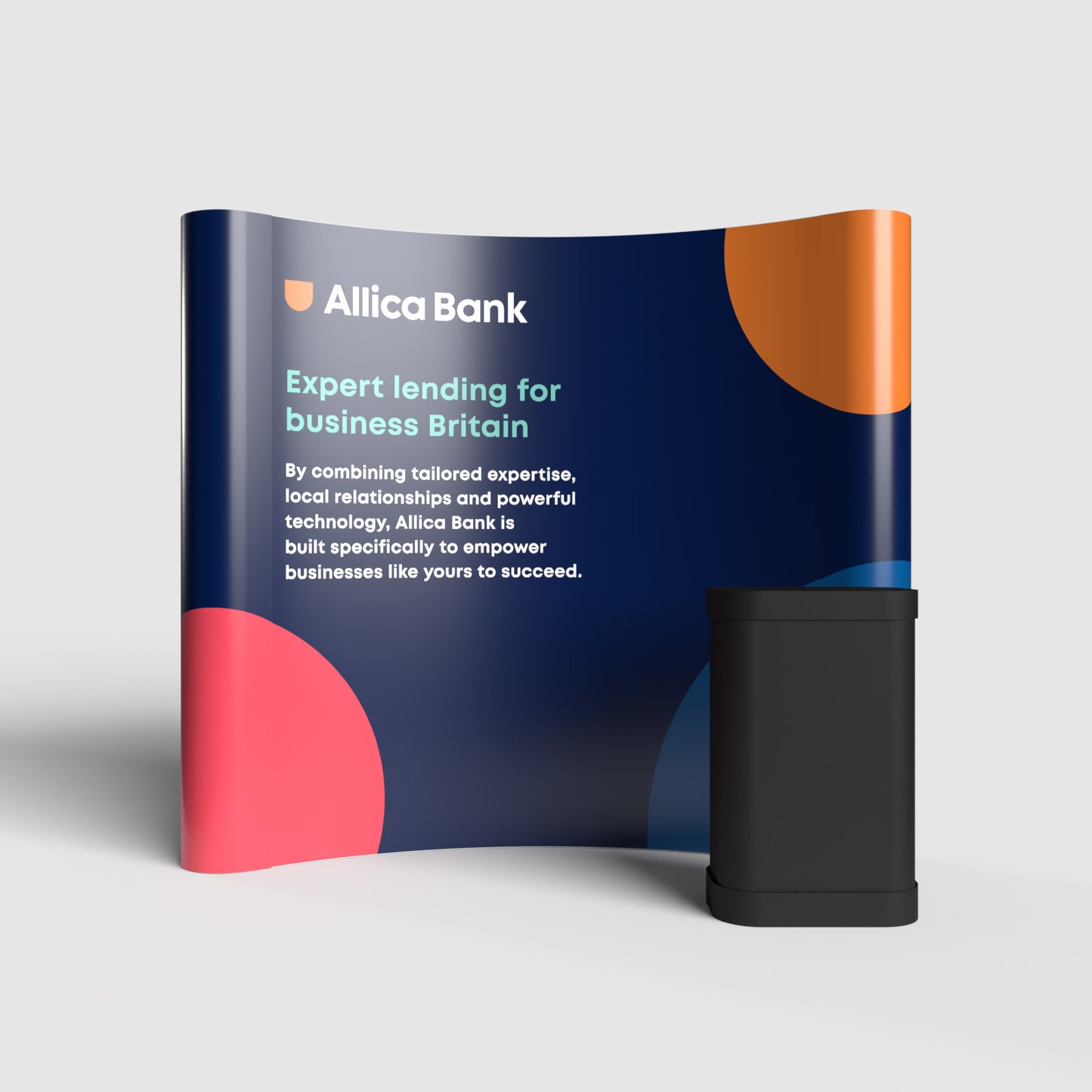 Pop-up Stand - 3 x 3 Curved