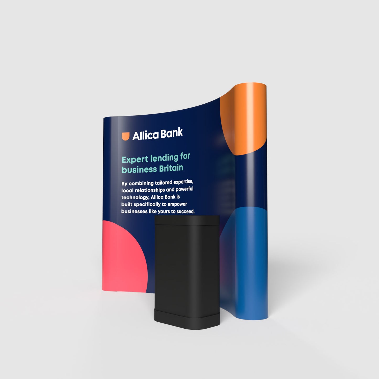 Pop-up Stand - 3 x 3 Curved