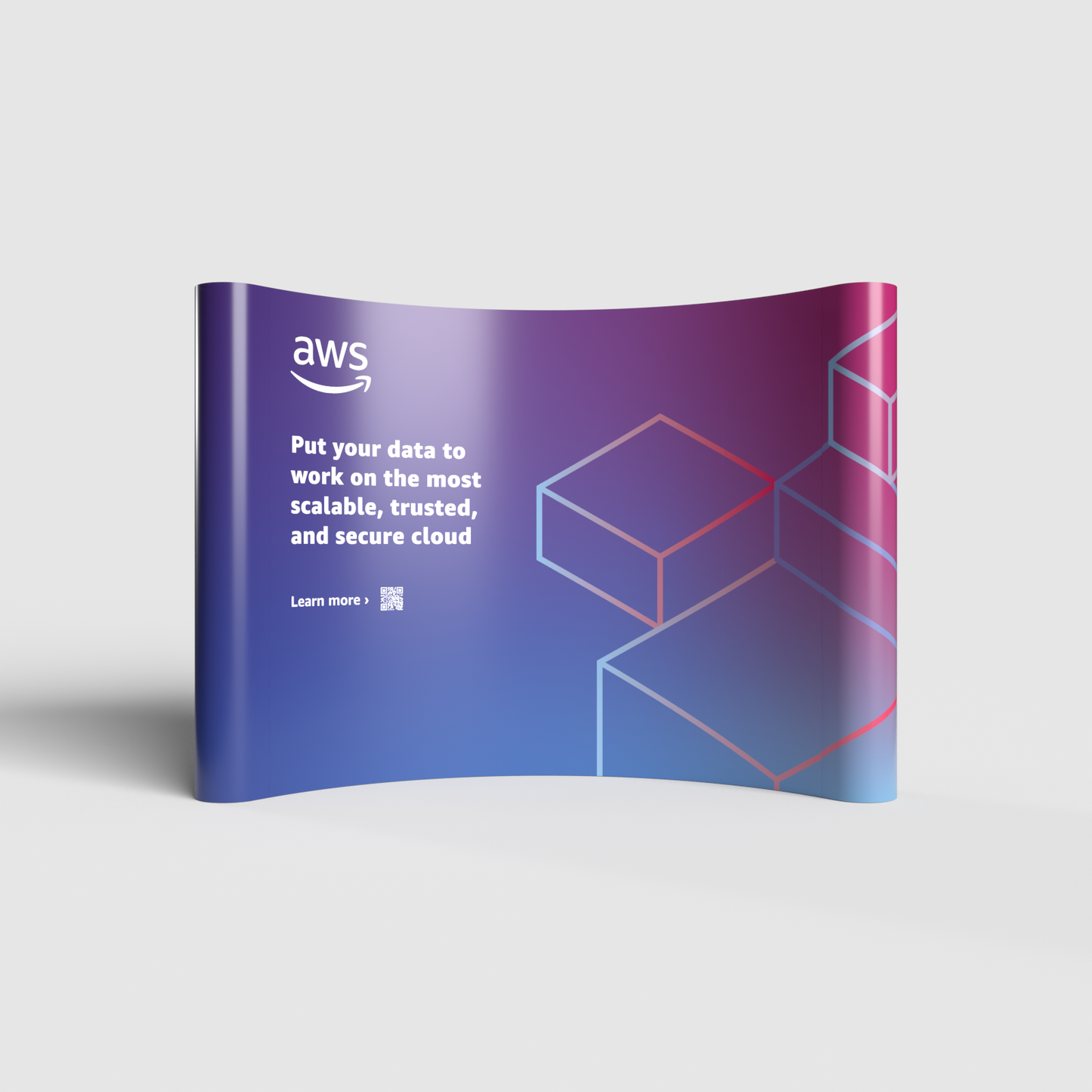 Pop-up Stand - 3 x 4 Curved