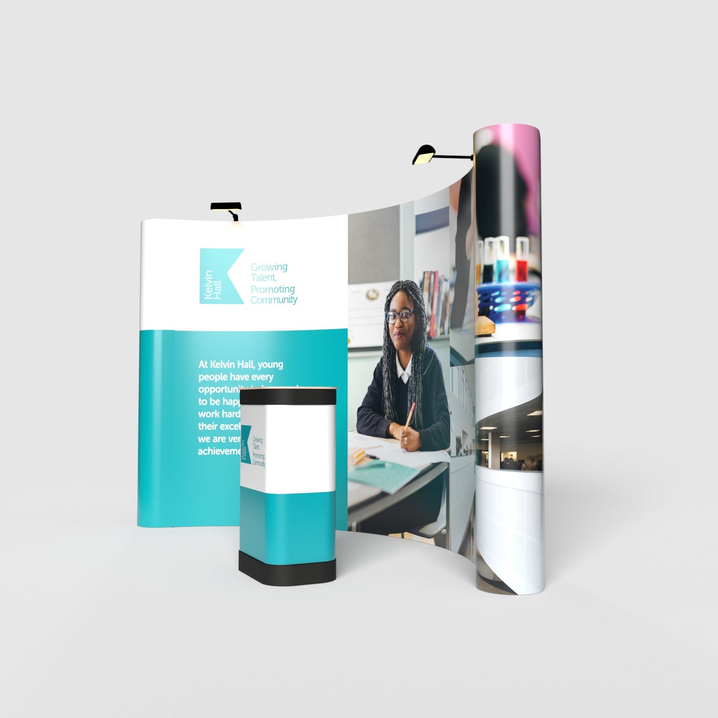 Pop-up Stand - 3 x 4 Curved