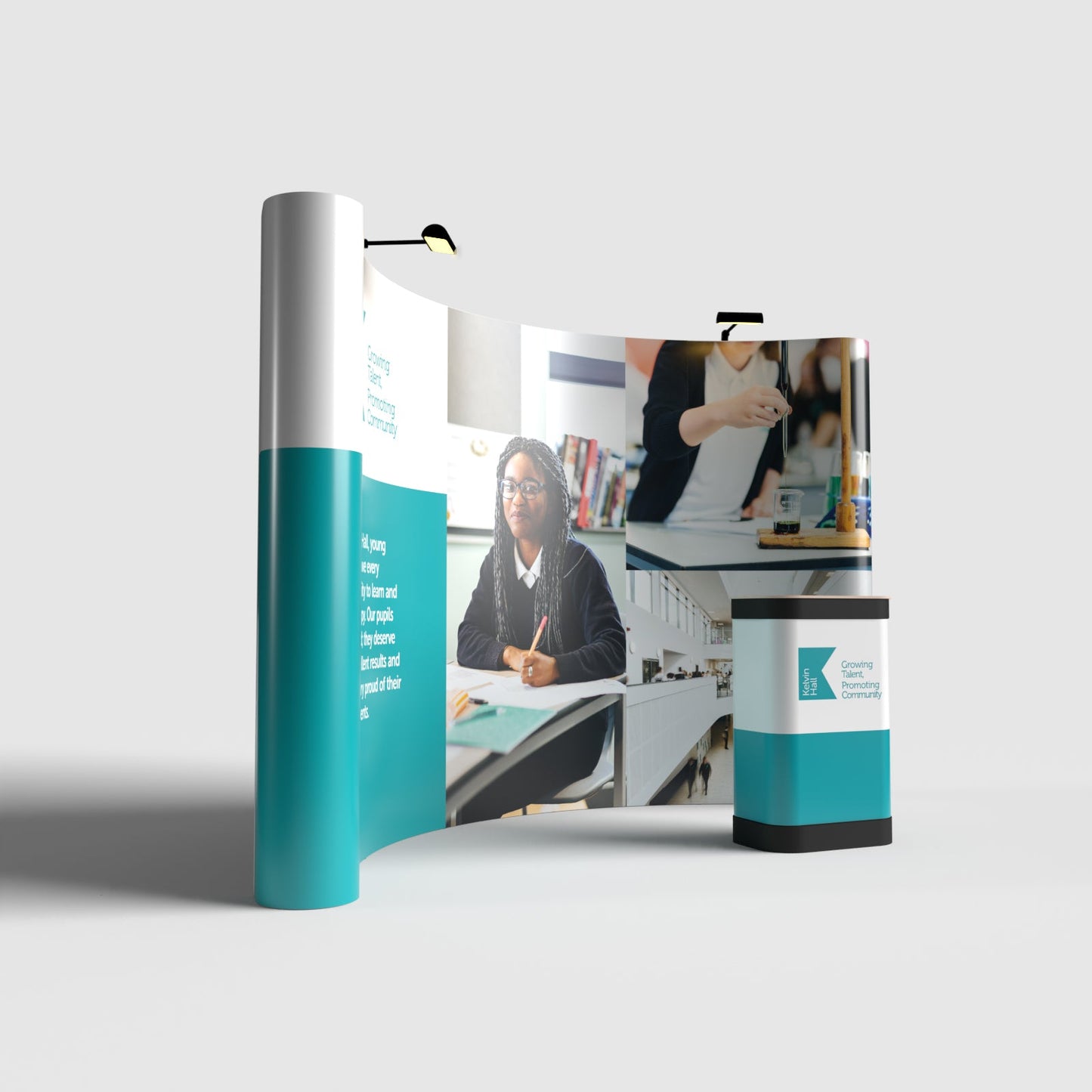 Pop-up Stand - 3 x 4 Curved