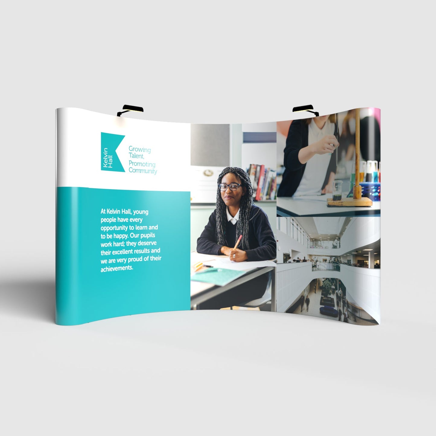 Pop-up Stand - 3 x 4 Curved