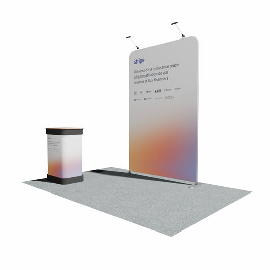1500mm Fabric Display Stand - Straight