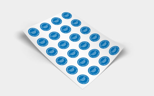 Self Adhesive Round Sticker Sheets