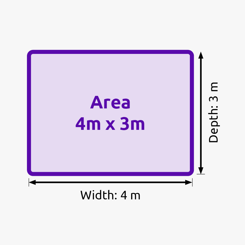 4m x 3m