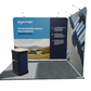 3 x 2m Linked L-shape fabric display