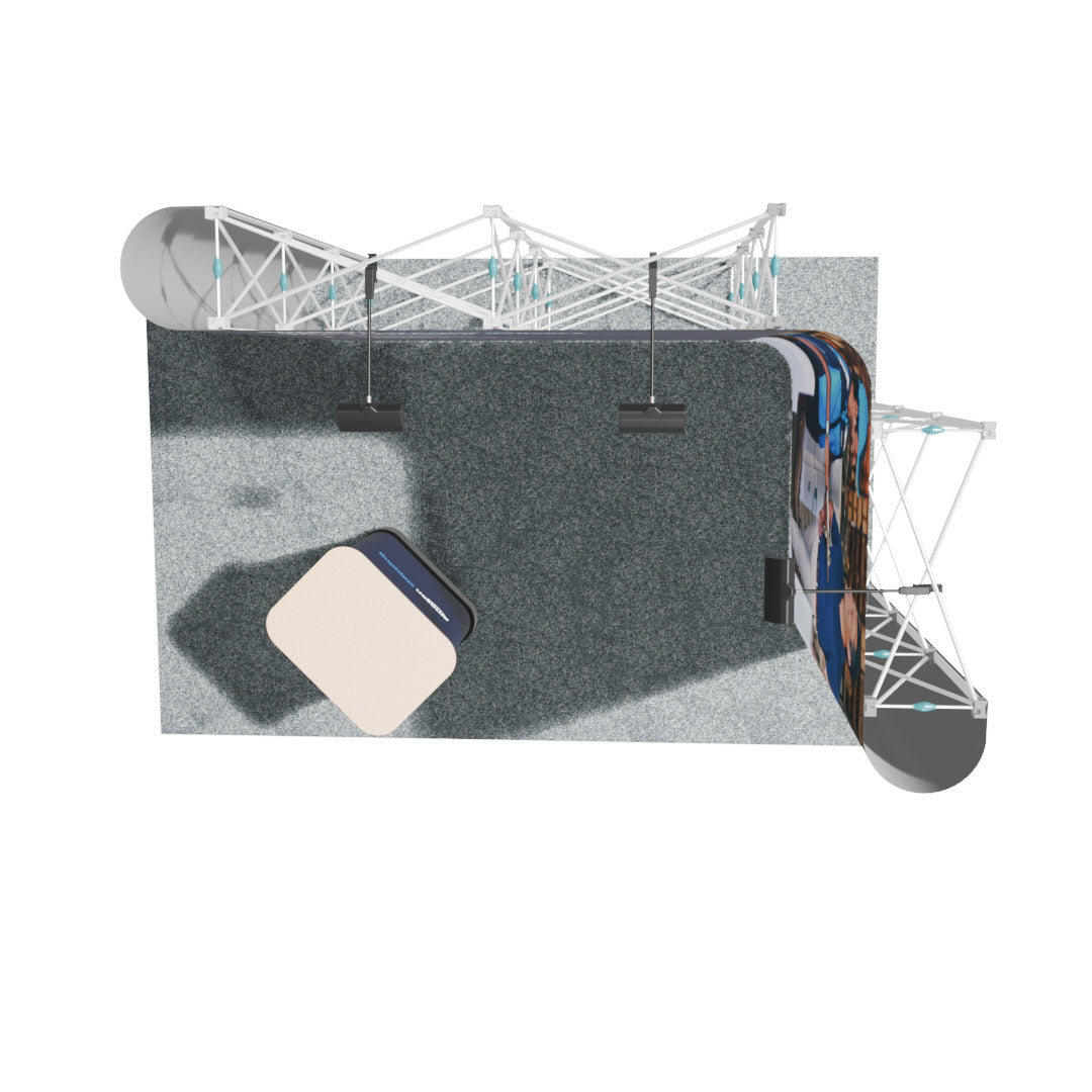 3 x 2m Linked L-shape Pop-up stand