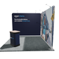 3 x 3m Linked L-shape fabric display