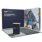 3 x 3m Linked L-shape fabric display