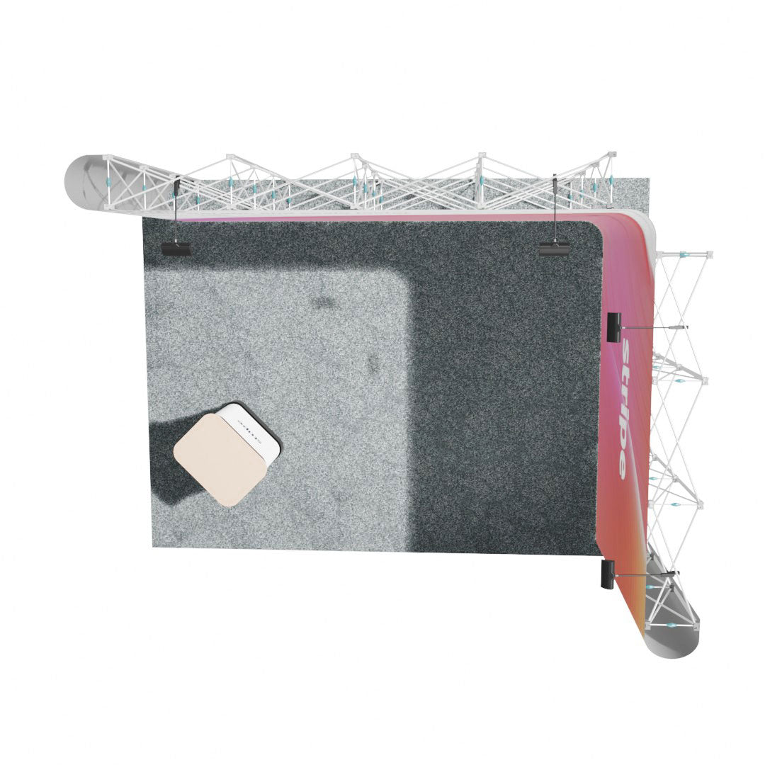 4 x 3m Linked L-shape Pop-up stand