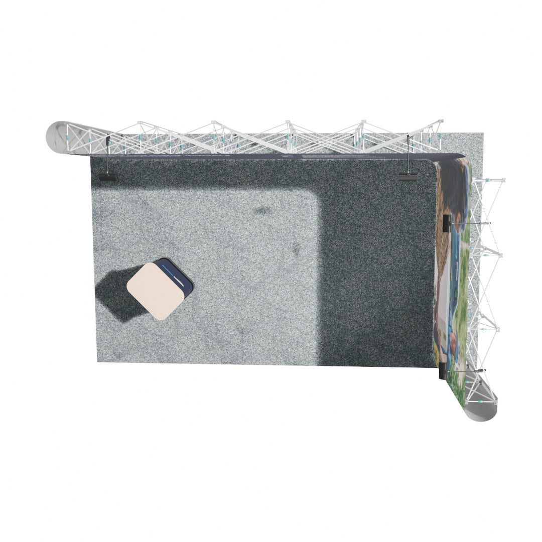 5 x 3m Linked L-shape Pop-up stand
