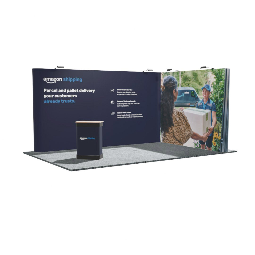5 x 3m Linked L-shape Pop-up stand