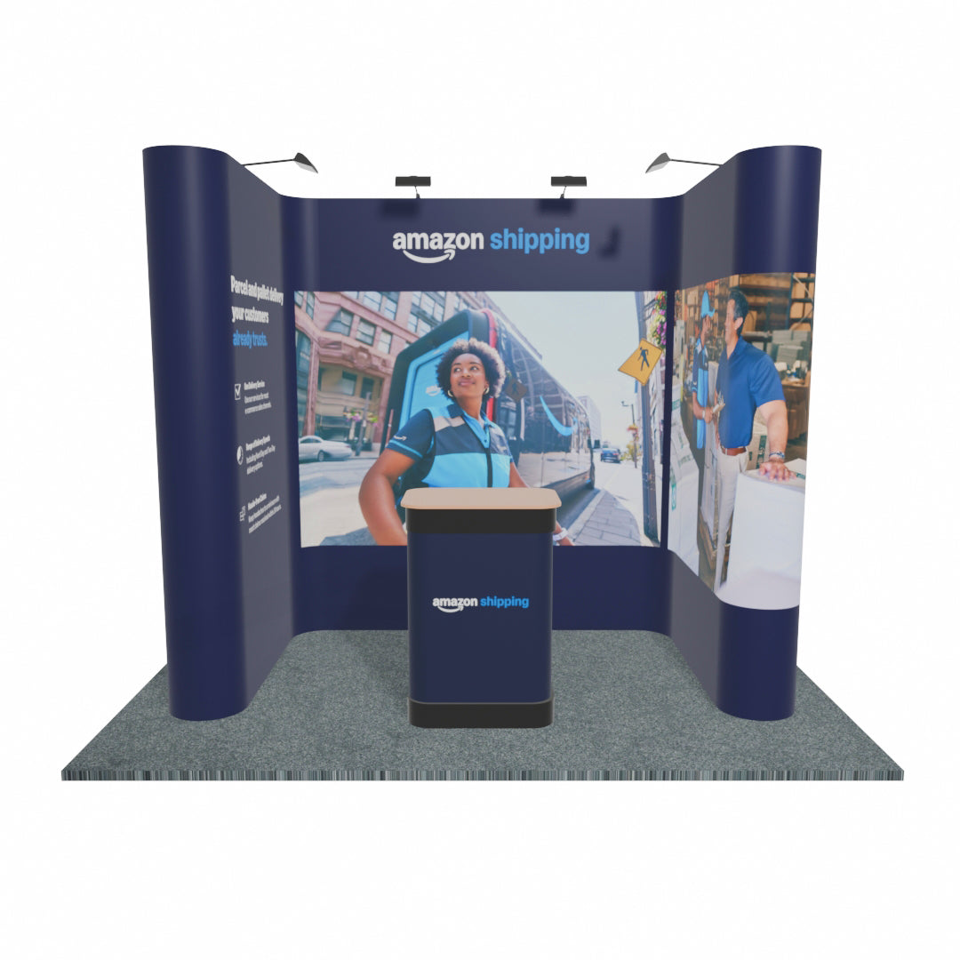 3 x 2m Linked U-shape Pop-up stand