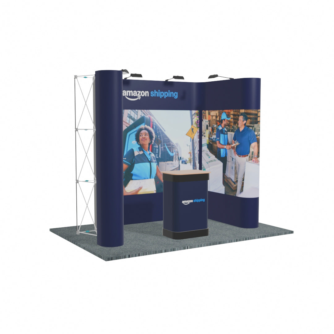 3 x 2m Linked U-shape Pop-up stand