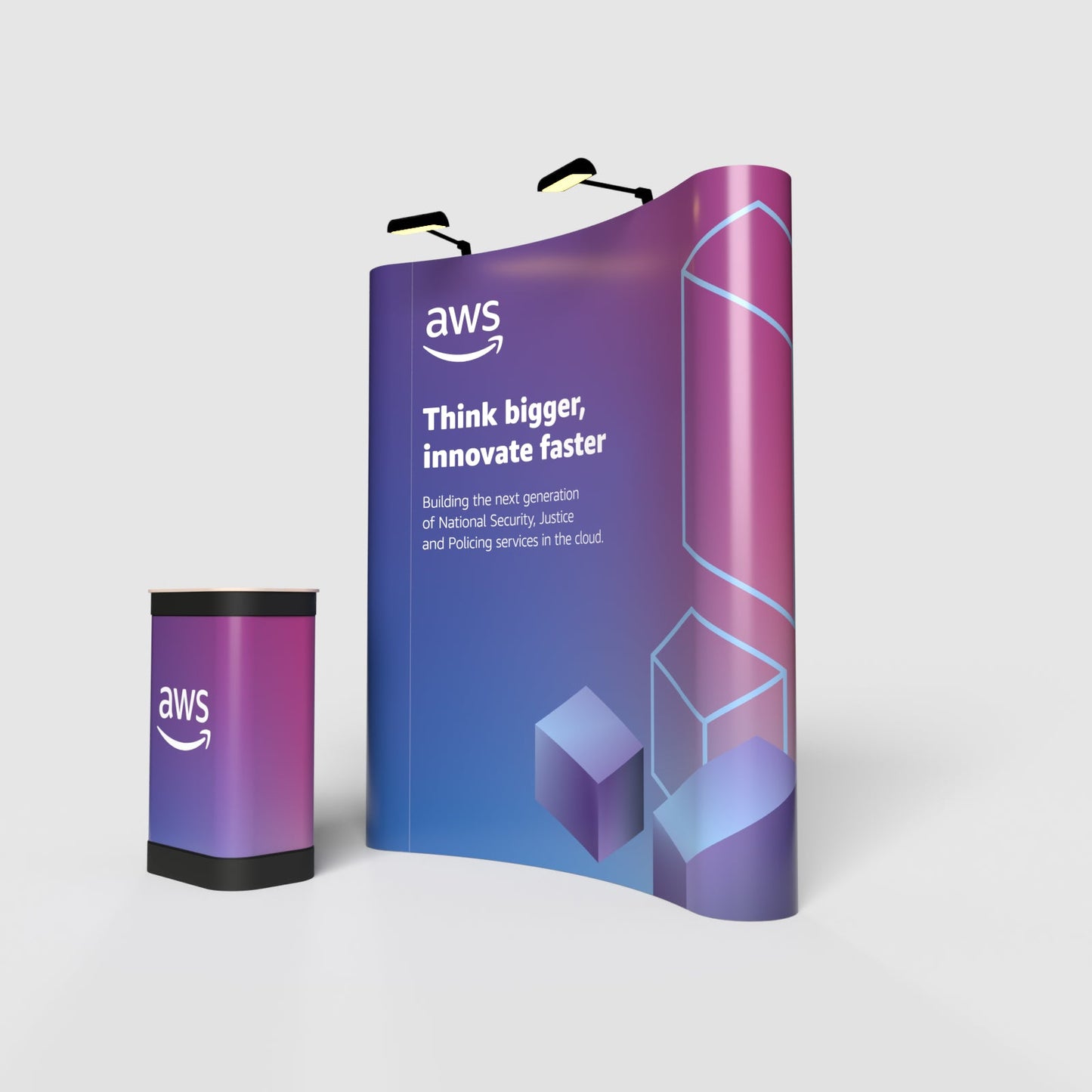 Pop-up Stand - 3 x 4 Curved