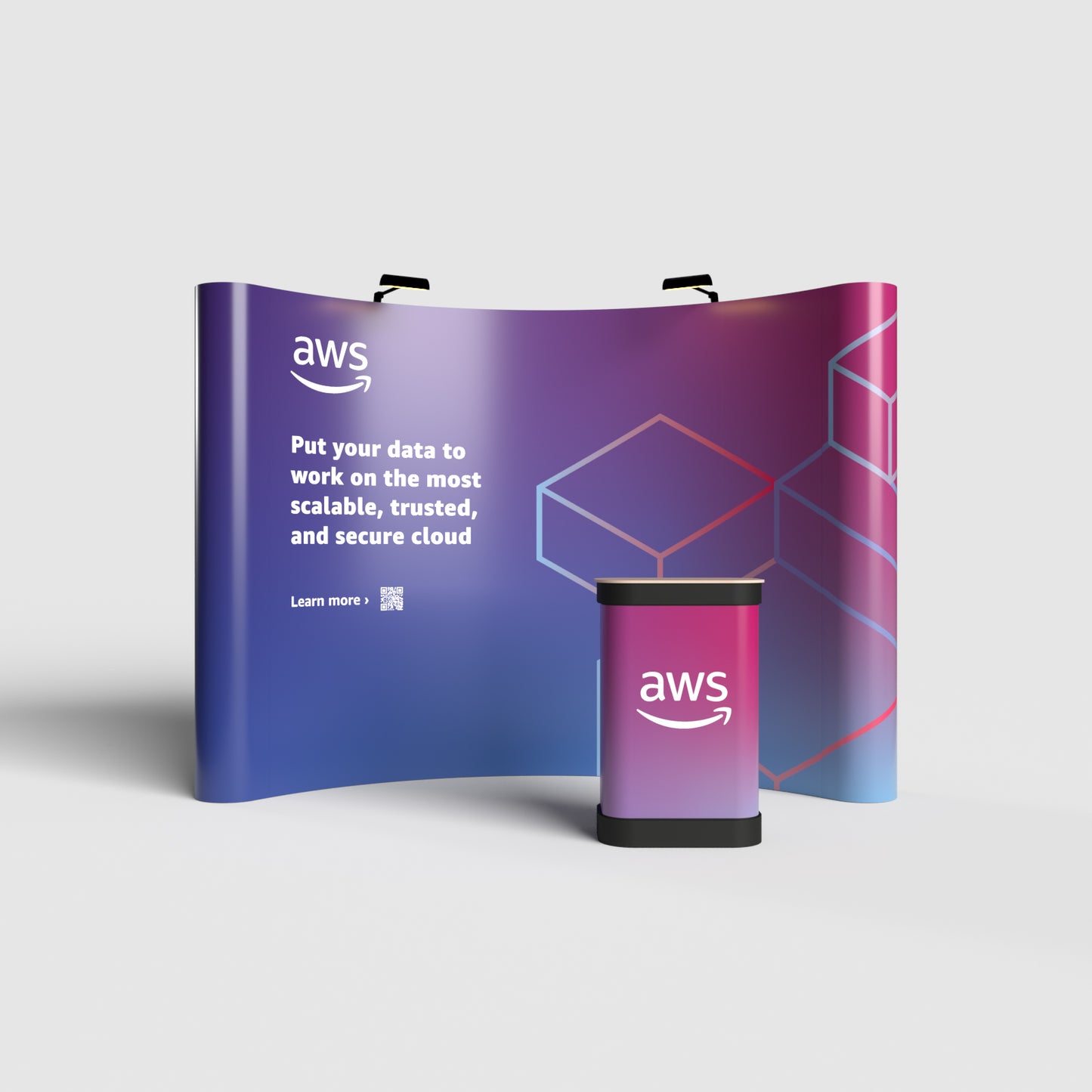 Pop-up Stand - 3 x 4 Curved