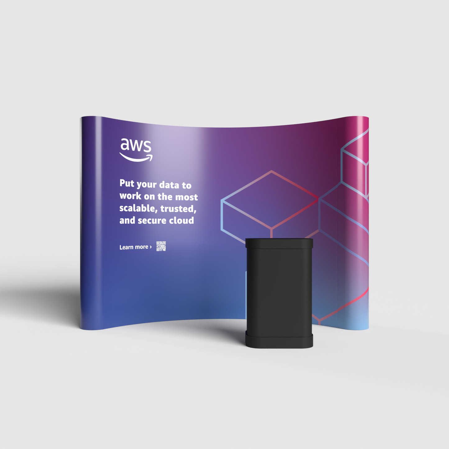 Pop-up Stand - 3 x 4 Curved