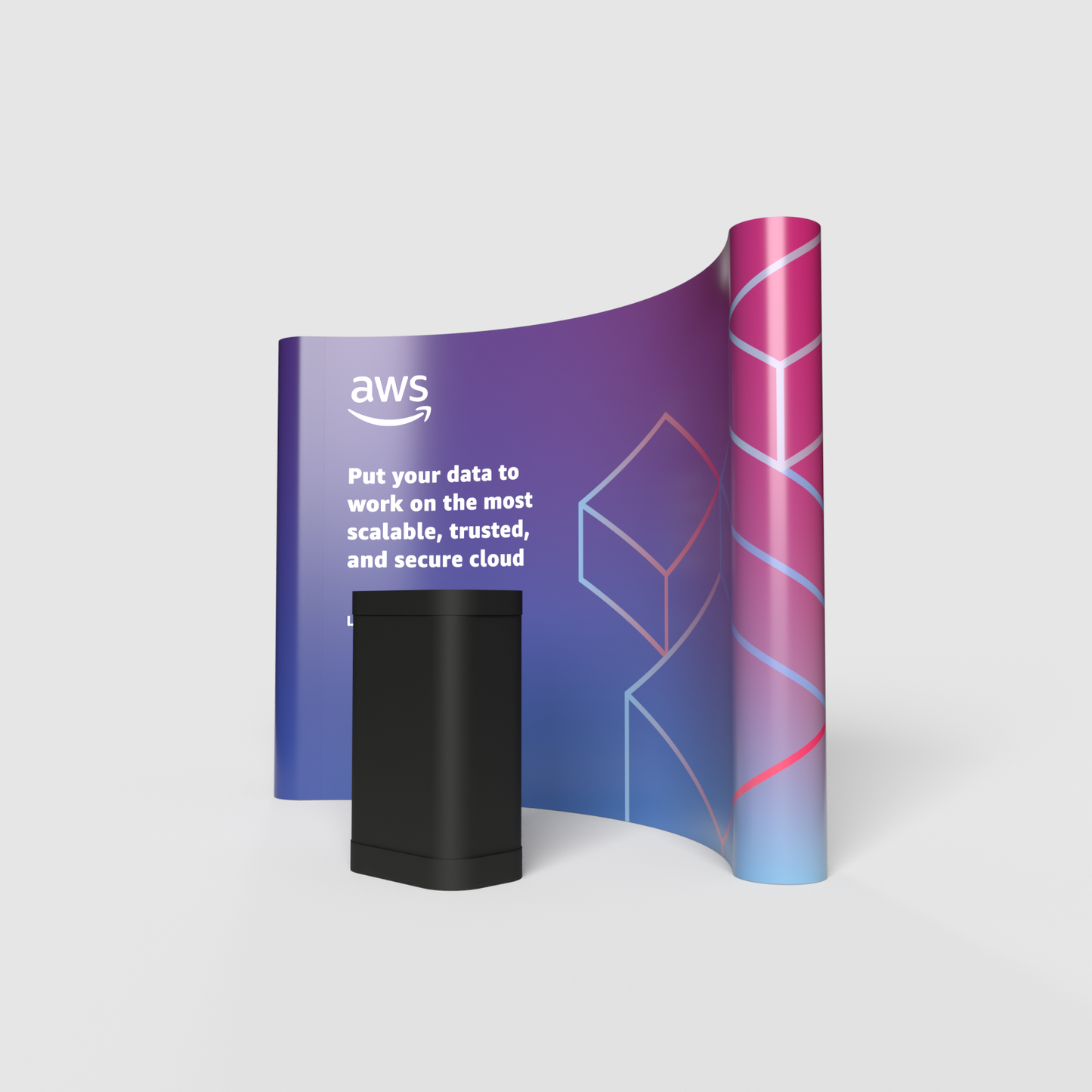 Pop-up Stand - 3 x 4 Curved