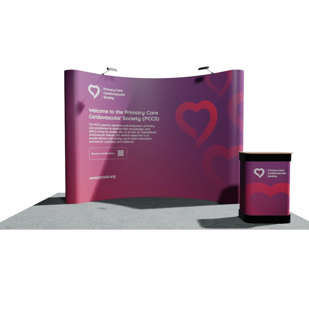 Pop-up Stand - 3 x 4 Curved