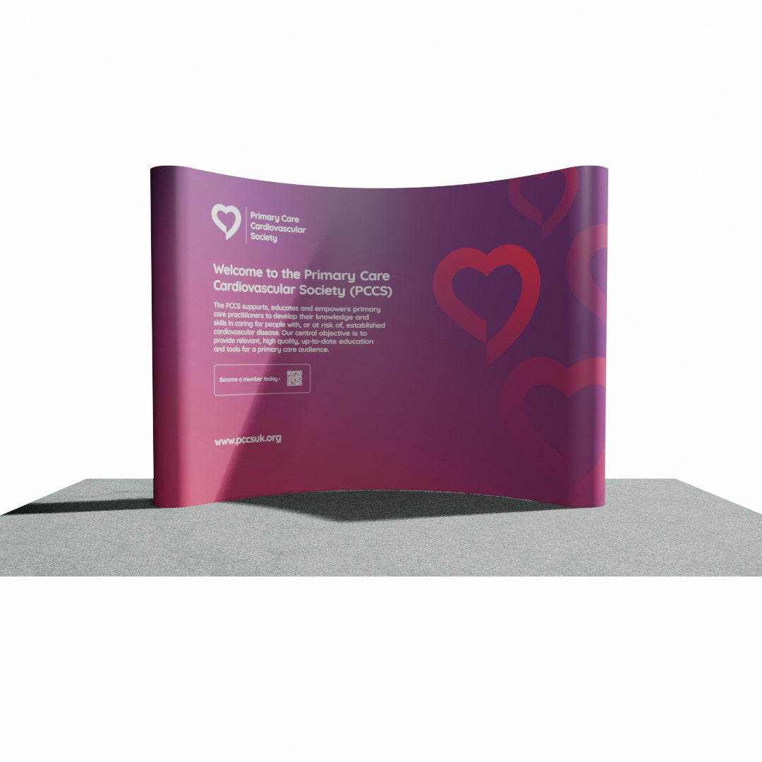 Pop-up Stand - 3 x 4 Curved