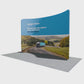 3000mm Fabric Display Stand - Curved