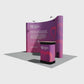 Pop-up Stand - 3 x 4 Curved