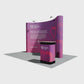 Pop-up Stand - 3 x 4 Curved