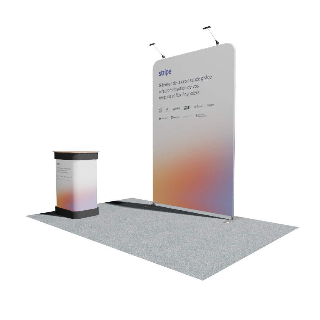1500mm Fabric Display Stand - Straight