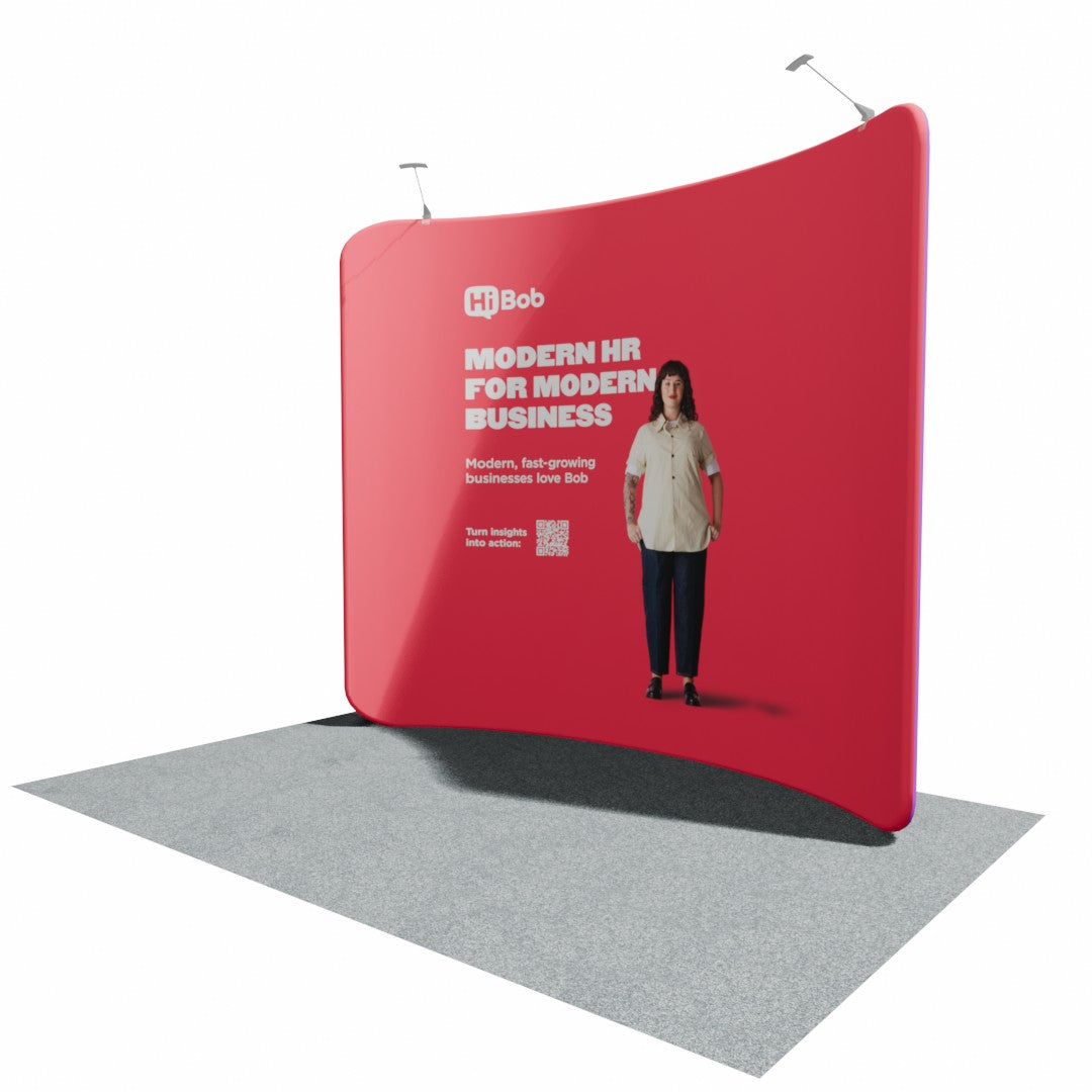 2000mm Fabric Display Stand - Curved