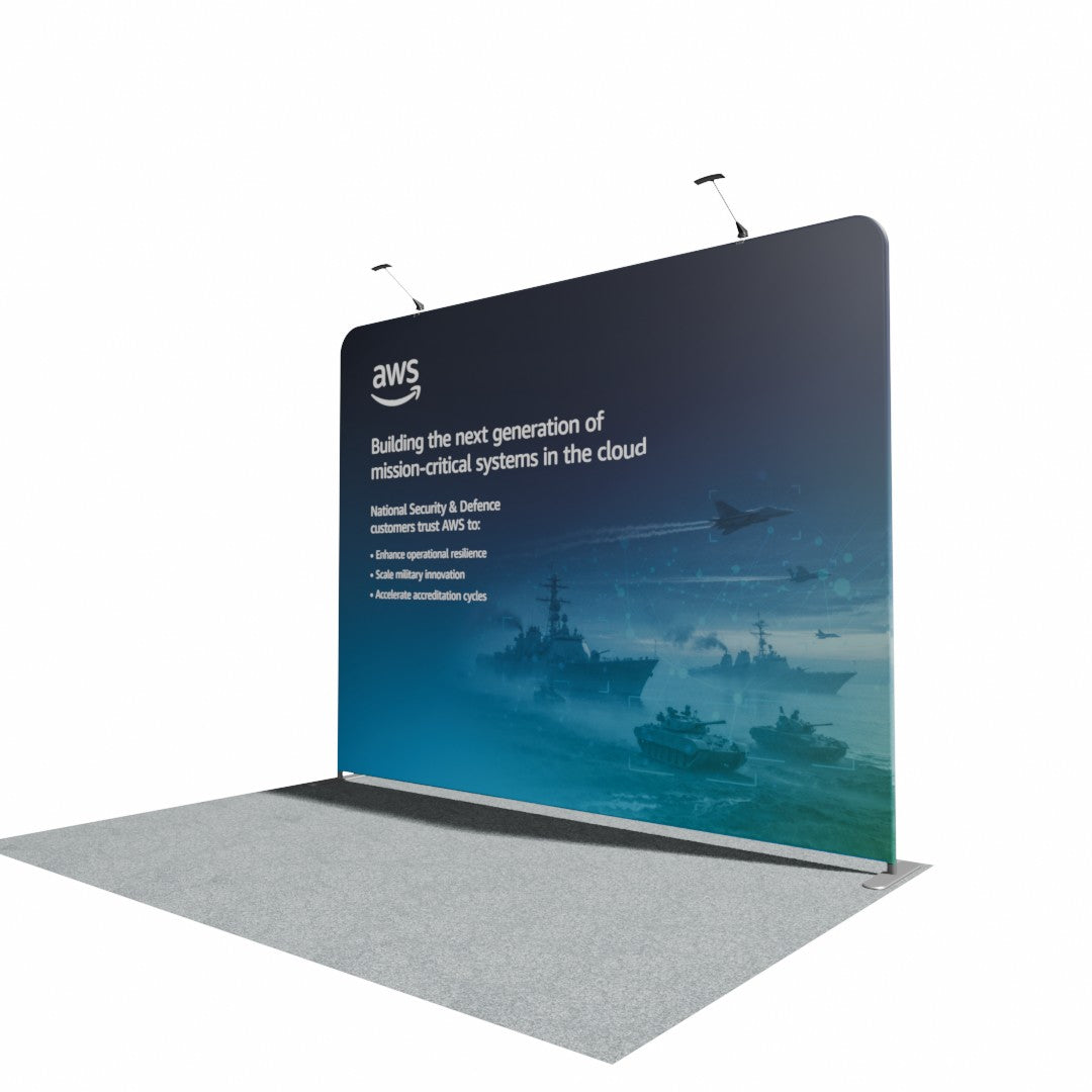 3000mm Fabric Display Stand - Straight