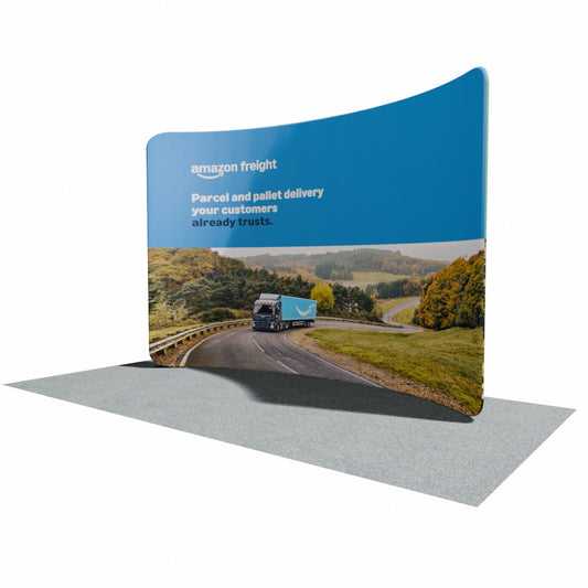 3000mm Fabric Display Stand - Curved