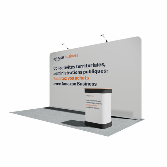 4000mm Fabric Display Stand - Straight