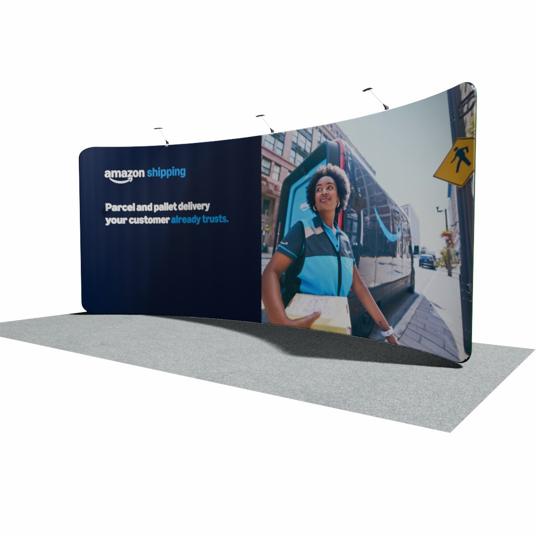 5000mm Fabric Display Stand - Curved