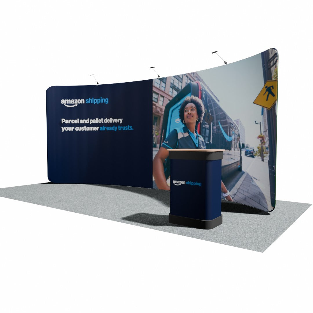 5000mm Fabric Display Stand - Curved