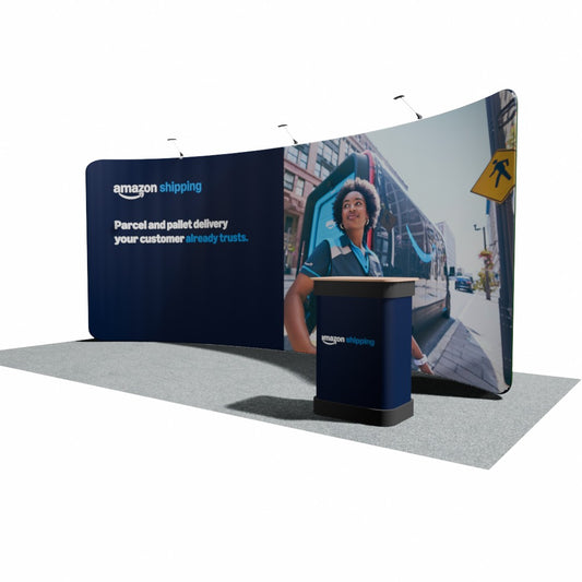 5000mm Fabric Display Stand - Curved