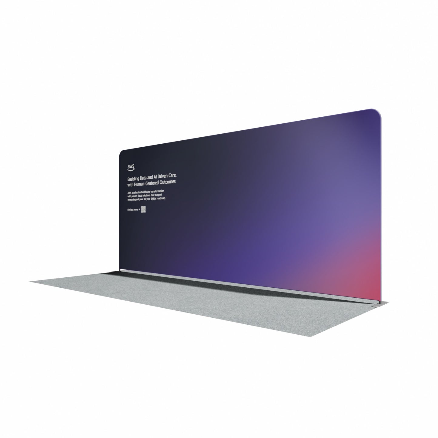 5000mm Fabric Display Stand - Straight